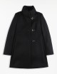 Cappotto Romantic Coat in Lana nero