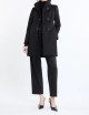 Cappotto Romantic Coat in Lana nero