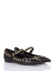 Low heel pump in nappa leather and studs ISA black