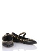 Scarpa bassa in nappa con borchie ISA nero