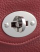 BORSA POSTINA S IN PELLE MARTELLATA RED OPERA
