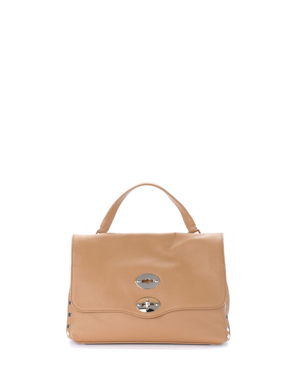 BORSA POSTINA DAILY SMALL IN PELLE MARTELLATA BROWN CANTUCCI