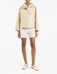 Parka Corto in Popeline Tecnico beige