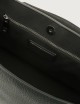 Sveva Soft Medium leather shoulder bag with shoulder strap black