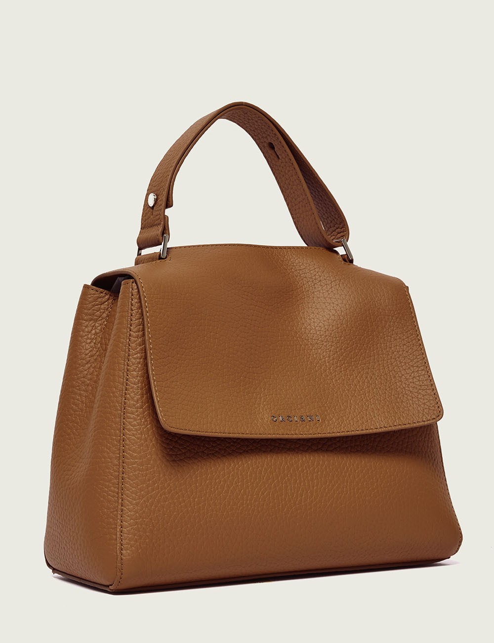 Borsa Sveva Soft Media a spalla in pelle con tracolla cuoio