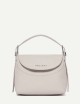 Borsa a mano Nana Small Soft in pelle con tracolla avorio