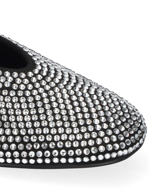 GIADA FLATS WITH GLITTER BLACK
