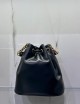 Nest Vanity leather mini bucket bag with strap black