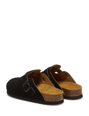 Zoccoli fae scamosciati neri