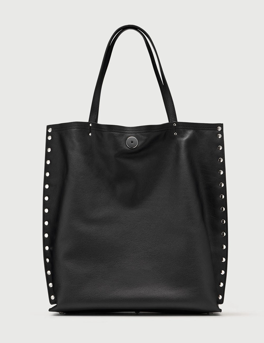 BORSA A' SPASSO® MEDIUM IN PELLE LISCIA BLACK LAVAGNA