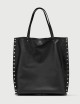 BORSA A' SPASSO® MEDIUM IN PELLE LISCIA BLACK LAVAGNA