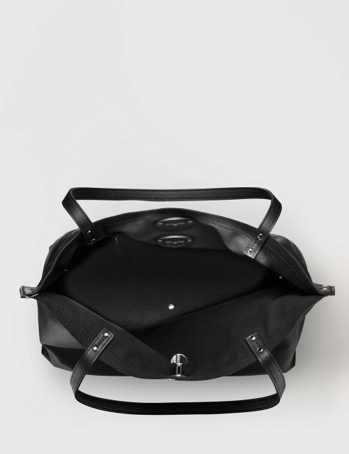 copy of BORSA A' SPASSO® MEDIUM IN SMOOTH BLACK LAVAGNA LEATHER