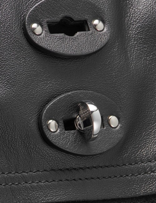 BORSA A' SPASSO® MEDIUM IN PELLE LISCIA BLACK LAVAGNA