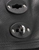 BORSA A' SPASSO® MEDIUM IN PELLE LISCIA BLACK LAVAGNA