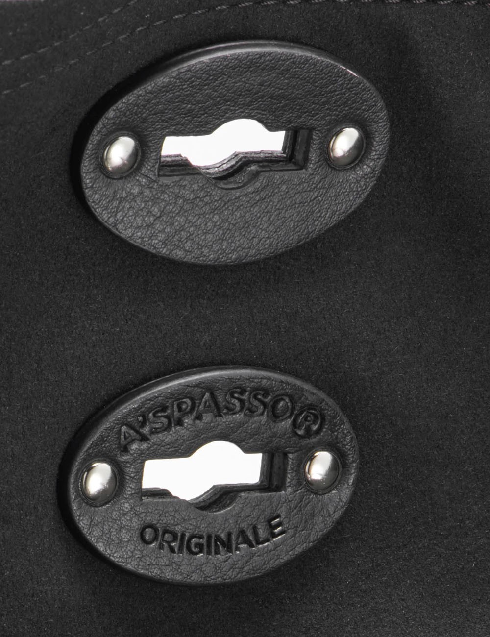 copy of BORSA A' SPASSO® MEDIUM IN SMOOTH BLACK LAVAGNA LEATHER