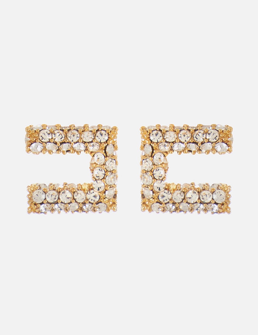 Orecchini con strass oro giallo