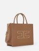 Large tote bag with logo brown sugar