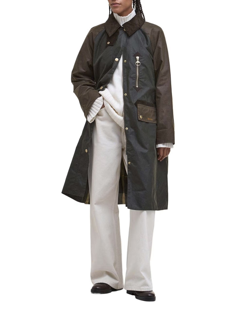 Evette Waxed Jacket Fern / Beech / Ancient Tartan
