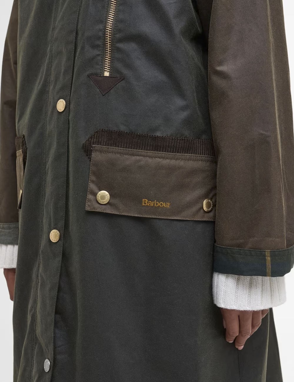 Evette Waxed Jacket Fern / Beech / Ancient Tartan