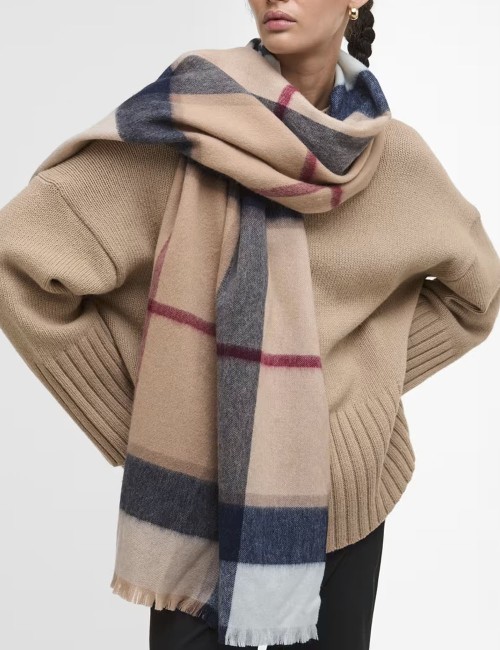 Rosefield Tartan Scarf Hessian Tartan
