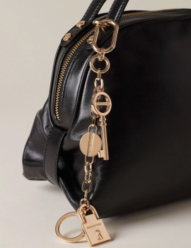 KEYRING Metal Keychain LIGHT GOLD FREE