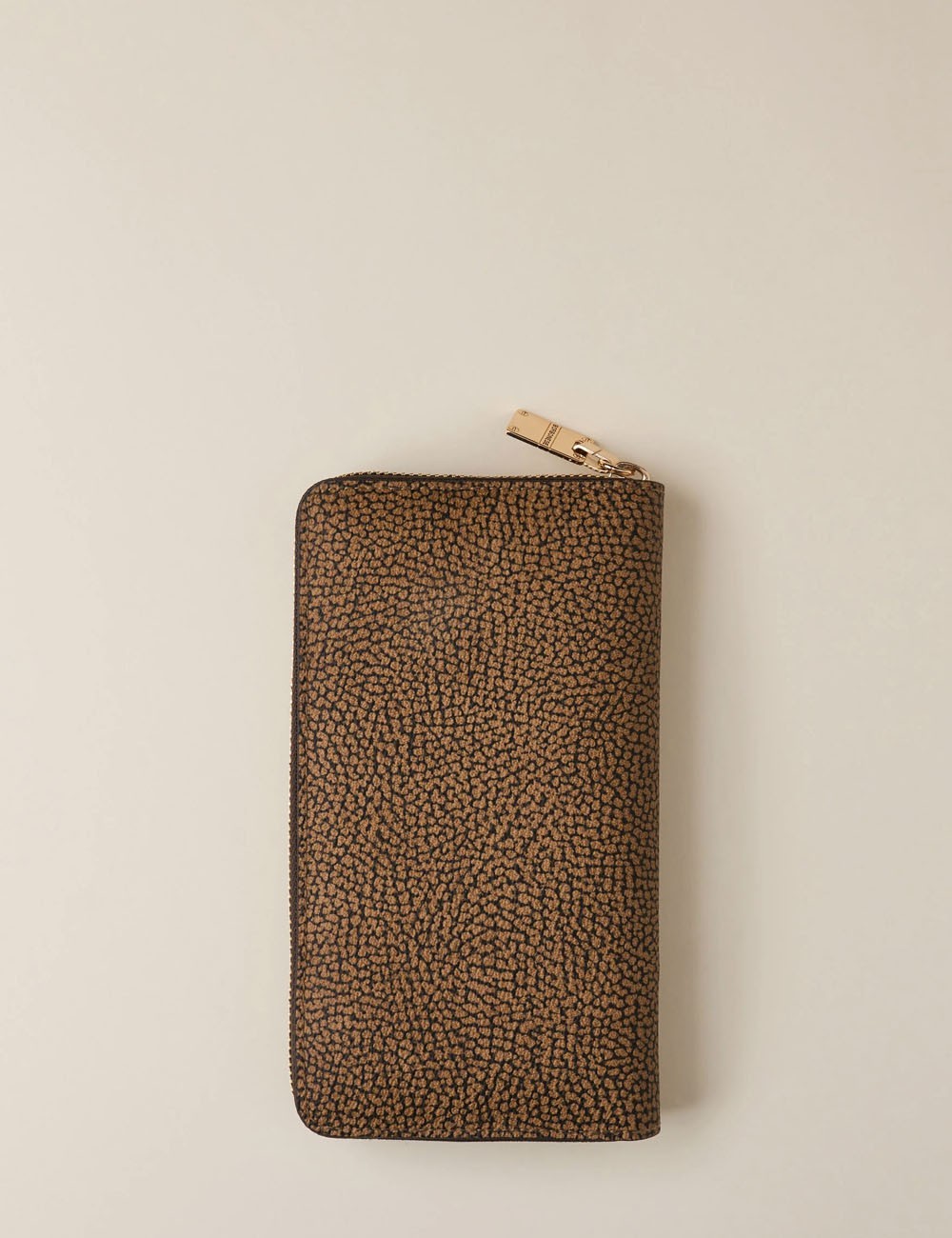 LARGE ZIP-AROUND WALLET OP NATURAL/BLACK