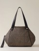 MARIE LARGE SHOPPER Recycled OP Fabric Shoulder Bag OP NATURAL/BLACK