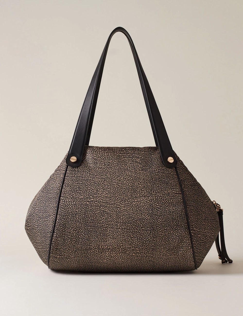 MARIE LARGE SHOPPER Recycled OP Fabric Shoulder Bag OP NATURAL/BLACK