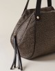 MARIE LARGE SHOPPER Recycled OP Fabric Shoulder Bag OP NATURAL/BLACK