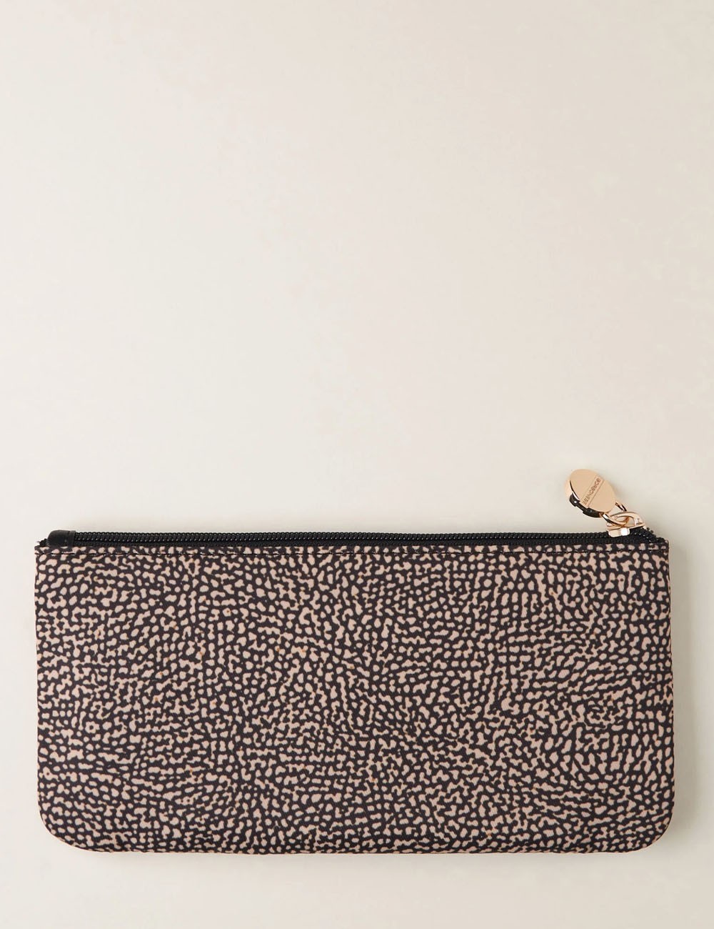 CLASSICA FLAT POUCH Recycled OP Fabric and Leather Card Holder