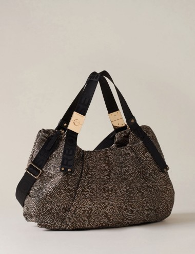 FOLD MEDIUM DUFFLE BAG Recycled OP Fabric Handbag OP NATURAL/Black