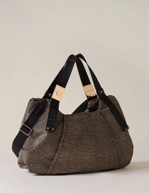 FOLD MEDIUM DUFFLE BAG Recycled OP Fabric Handbag OP NATURAL/Black