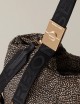 BAULETTO FOLD MEDIUM Borsa a Mano di Tessuto Riciclato OP NATURALE/NERO