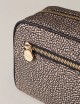 ECO LINE BORSA CAMERA CASE Tracolla di Tessuto riciclato OP e Pelle OP NATURALE/NERO