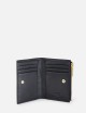 Wallet with logo plaque black