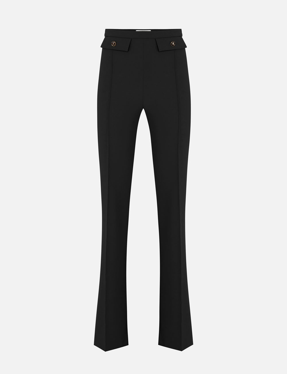 Double crêpe trousers nero