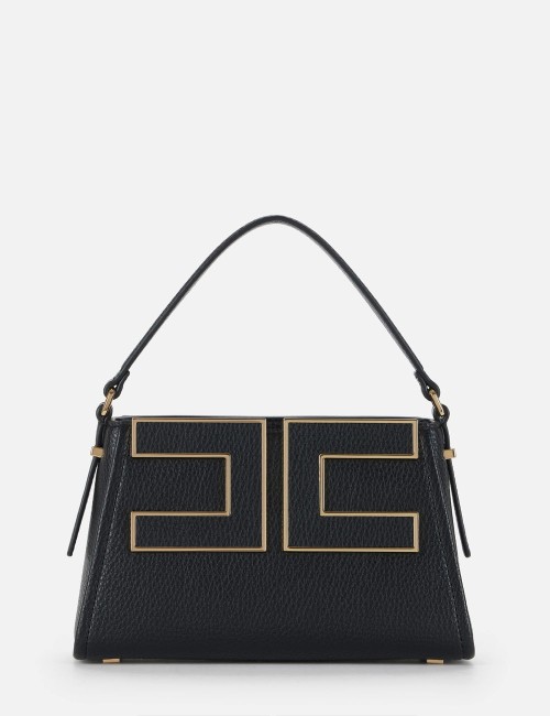 Small tote bag with logo black