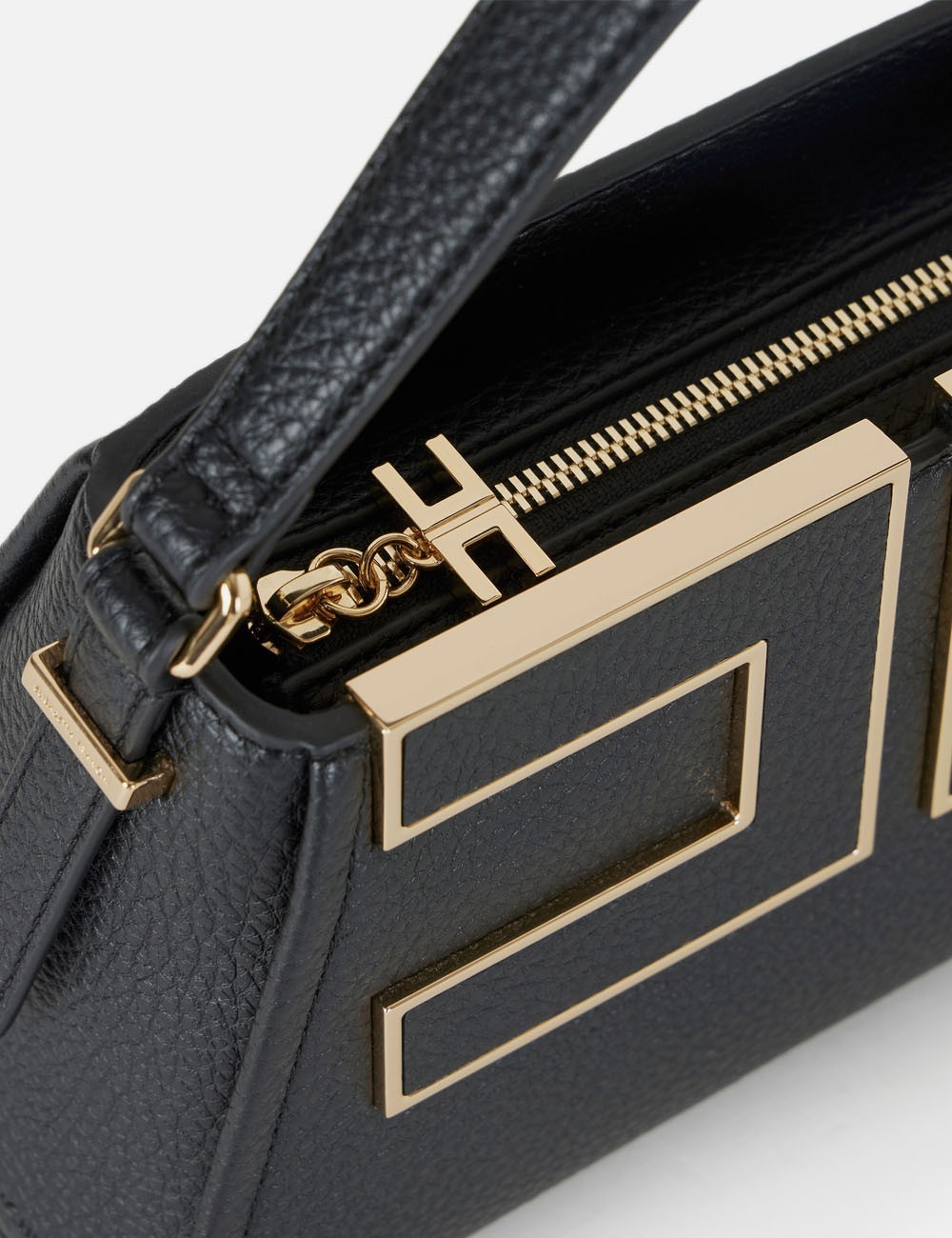 Tote piccola con logo nera