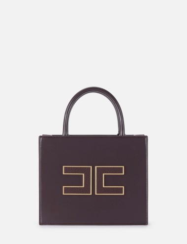 Small tote bag with logo merlot