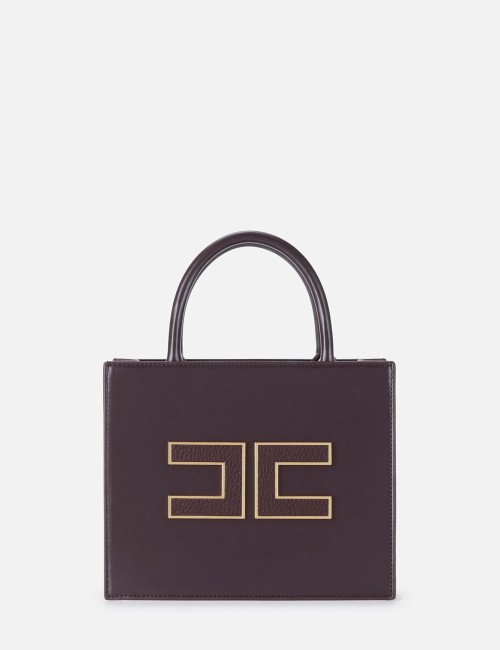 Small tote bag with logo merlot