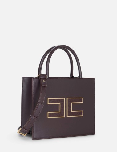 Small tote bag with logo merlot