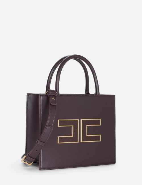 Small tote bag with logo merlot