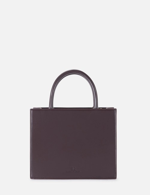 Small tote bag with logo merlot