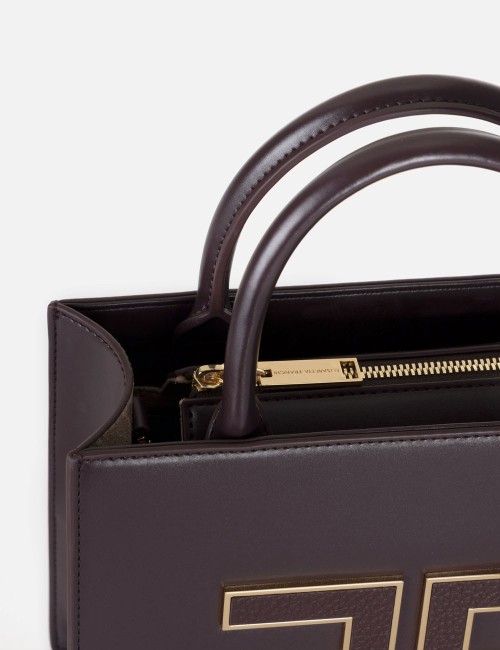Small tote bag with logo merlot