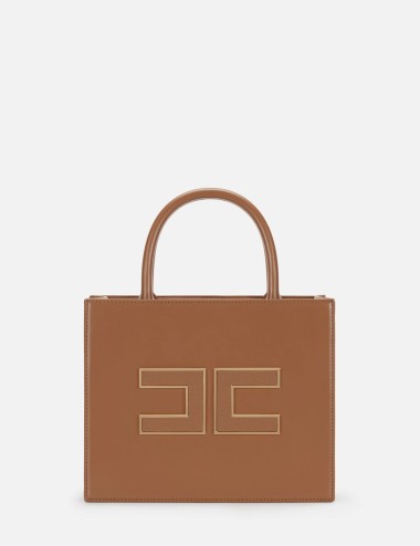 Small tote bag with logo brown sugar