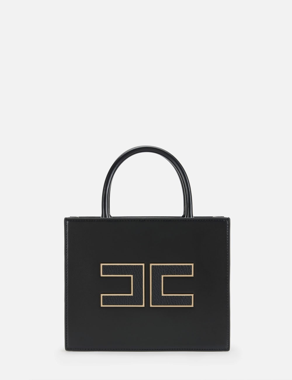 Small tote bag with logo black