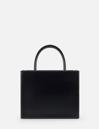 Small tote bag with logo black