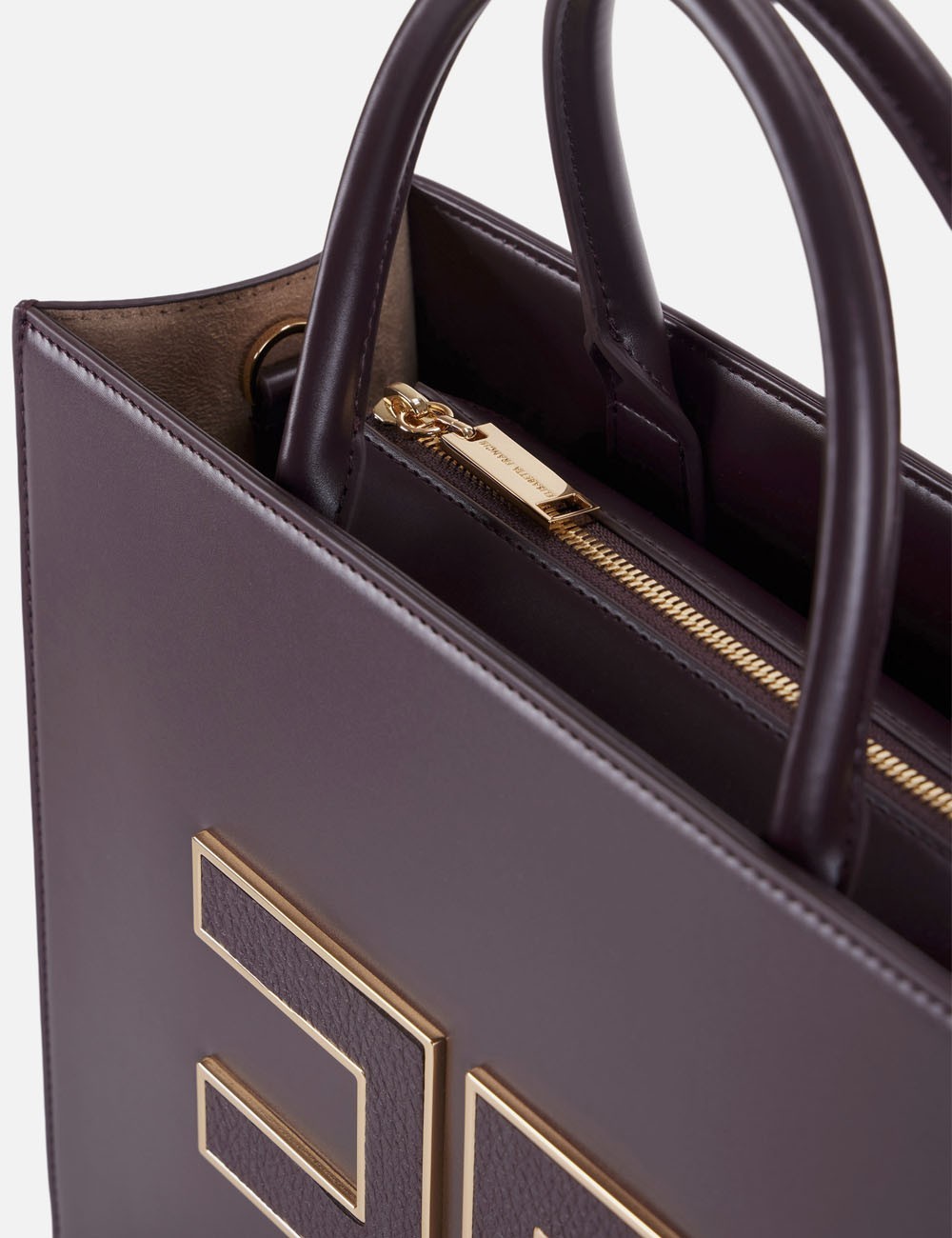 Large tote bag with logo merlot