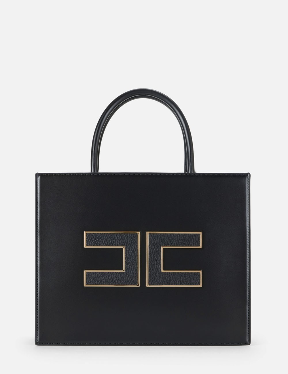 Large tote bag with logo black