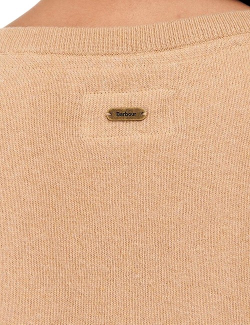Pendle Roll Collar Sweater Pale Camel / Hessian